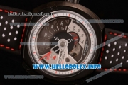 SevenFriday V3-S Japanese Miyota 8215 Automatic PVD Case with Black/White Dial and Black Leather Strap