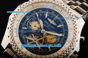 Breitling for Bentley Tourbillon Automatic Movement Full Steel with Black Dial and Honeycomb Bezel