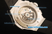 Hublot Big Bang Swiss Valjoux 7750 Automatic Movement Steel Case with Black Dial and Black Rubber Strap