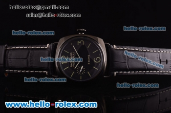 Panerai Radiomir 8 Days PAM00384 Automatic PVD Case with Black Dial and Black Leather Strap