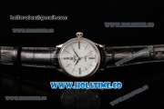 Rolex Cellini Time Asia 2813 Automatic Steel Case with White Dial Black Leather Strap and Stick/Roman Numeral Markers