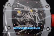 Richard Mille RM027-2 Miyota 9015 Automatic Steel Case with Skeleton Dial Dot Markers and Grey Nylon Strap