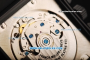 Franck Muller Black Cortez Chronograph Swiss Valjoux 7750 Automatic Movement PVD Case with Black Dial and Arabic Numeral Markers