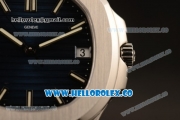 Patek Philippe Nautilus Jumbo Miyota 9015 Automatic Full Steel with Black DIal and Stick Markers - 1:1 Original