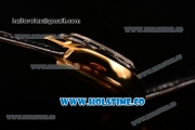 Rolex Daytona Chrono Swiss Valjoux 7750 Automatic Yellow Gold Case with Ceramic Bezel Stick Markers and Black Dial (BP)