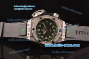 Hublot King Power Oceanographic Swiss ETA 2836 Automatic Steel Case with Black Dial and Black Rubber Strap
