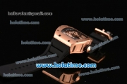 Richard Mille Tourbillon RM 057 Dragon Swiss ETA 2824 Automatic Rose Gold Case with Black Rubber Strap and Dragon Dial