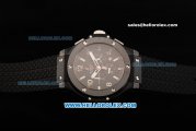 Hublot Big Bang Chronograph Miyota Quartz Movement PVD Case with Black Dial and Black Rubber Strap