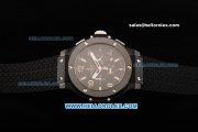 Hublot Big Bang Chronograph Miyota Quartz Movement PVD Case with Black Dial and Black Rubber Strap