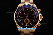 Rolex Yacht Master II Oyster Perpetual Chronometer Automatic with Black Dial-Blue Bezel