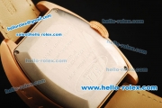 Tag Heuer SLR Automatic Movement Rose Gold Case with Black Dial and Brown Leather Strap