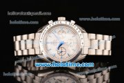 Omega Speedmaster Broad Arrow Chrono Venus 75 Manual Winding Full Steel with White Dial and Blue Stick Markers