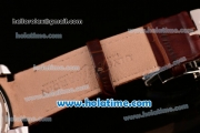 Ulysse Nardin Freak Automatic Steel/Diamond Case with White Dial and Brown Leather Strap (EF)