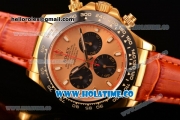 Rolex Daytona Chrono Swiss Valjoux 7750 Automatic Yellow Gold Case with Ceramic Bezel Stick Markers and Yellow Gold Dial (BP)