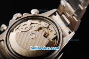 Rolex Daytona Oyster Perpetual Date Swiss Valjoux 7750 Automatic Movement Full Steel with White Dial and Numeral Markers