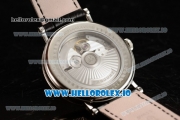 Breguet Classique Japanese Miyota 9015 Automatic Movement Steel White Dial and Roman Numeral Markers Leather Strap (FF)