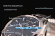Omega Seamaster Aqua Terra 150 M Co-Axial Day-Date Swiss ETA 2824 Automatic Steel Case and Strap with Blue Dial