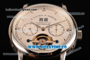 A.Lange&Sohne Tourbilon Pour Le Merite Asia Automatic Steel Case with White Dial and Silver Markers