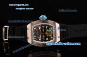 Richard Mille RM036 ST28-UP Automatic Steel Case with Black Rubber Strap Skeleton Dial and White Numeral Markers - 7750 Coating