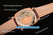 Vacheron Constantin Historiques American Asia Automatic Rose Gold Case with White Dial and Black Arabic Numeral Markers