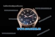 IWC Pilot’s Watch Mark XVII SWF Miyota 9015 Automatic Steel Case with Black Leahter Strap White Markers and Black Dial