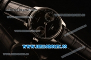 IWC Portuguese Automatic Clone IWC 52010 Automatic Steel Case with Black Dial and Black Leather Strap - (AAAF)