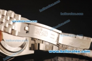 Rolex Datejust Swiss ETA 2836 Automatic Full Steel with Diamond Bezel and Green MOP Dial-Silver Roman Markers