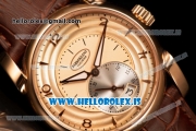 Parmigiani Chronometre Clone Original Movement Rose Gold Case With Calfskin Strap Pink Dial