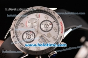 Tag Heuer Carrera Calibre 16 Automatic Movement 7750 Coating Case with Blue Bezel-Blue Dial and Black Rubber Strap