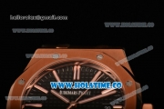 Audemars Piguet Royal Oak 39MM Miyota 9015 Automatic Rose Gold Case with Black Dial and Stick Markers (BP)