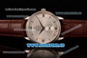 Omega De Ville Co-Axial Asia Automatic Steel Case with Stick/Roman Numeral Markers and Brown Leather Strap