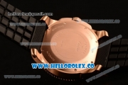 Cartier Calibre de Cartier Diver Swiss ETA 2824 Automatic Rose Gold Case with White Dial and Black Rubber Strap - (H)