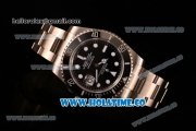 Rolex Submariner Clone Rolex 3135 Automatic Steel Case/Bracelet with Black Dial and White Markers (CF)