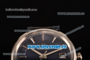 Omega De Ville Hour Vision Clone Omega 8500 Automatic Steel Case with Blue Dial and Silver Stick Markers (KW)