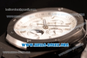 Audemars Piguet Royal Oak Perpetual Calendar Asia Automatic PVD Case with White Dial and PVD Bracelet