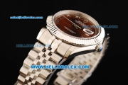 Rolex Datejust II Oyster Perpetual Automatic Movement Full Steel with Brown Dial and Roman Numeral Markers