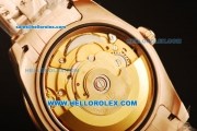 Rolex Datejust Swiss ETA 2836 Automatic Movement Full Rose Gold with White Dial and Roman Numerals
