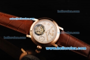 Audemars Piguet Jules Audemars Swiss Tourbillon Manual Winding Movement Rose Gold Case with White Dial and Rose Gold Roman Numerals