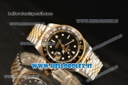 Rolex GMT-Master Vintage Black Dial With Black Bezel 2813 Auto Two Tone Jubilee