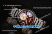 Cartier Rotonde De Miyota Quartz PVD Case/Bracelet with Brown Dial