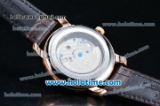 Vacheron Constantin Matle Asia Automatic Rose Gold Case with White Dial and Stick Markers