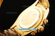 Rolex Daytona Oyster Perpetual Date Automatic Full Gold with Black Dial and White Marking