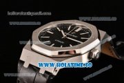 Audemars Piguet Royal Oak 41MM Asia Automatic Steel Case with Black Grids Dial and Stick Markers