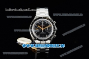 Omega Speedmaster Racing Master Clone Omega 9900 Automatic Steel Case/Bracelet Black Dial With Stick Markers(JH)