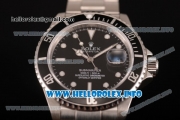 Rolex Submariner Swiss ETA 2836 Automatic Full Steel with Black Dial and White Dot Markers (BP)