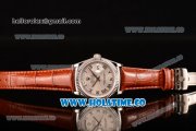 Rolex Day-Date Asia 2813/Swiss ETA 2836/Clone Rolex 3135 Automatic Steel Case with Roman Numeral Markers and Silver Dial (BP)