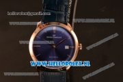 Girard Perregaux 1966 9015 Auto Rose Gold Case with Blue Dial and Blue Leather Strap