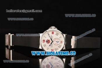 Ulysse Nardin Imperial St. Petersburg Maxi Marine Chronometer Enamel Limited Edition Auotmatic Steel Case with White Dial and Roman Numeral Markers
