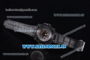 Hublot Masterpiece MP 08 Antikythera Sunmoon Asia 2813 Automatic PVD Case Skeleton Dial Grey Leather Strap and White Markers