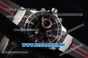 Ulysse Nardin Maxi Marine Diver Miyota OS20 Quartz Steel Case with Black Dial and Black Rubber Strap Stick Markers